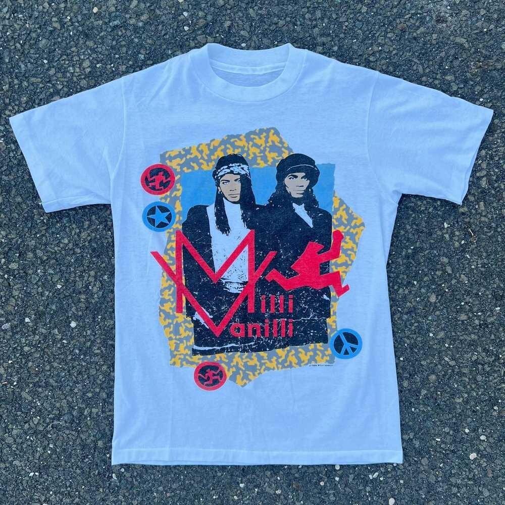 Vintage 1989 Milli Vanilli band Cotton White Shirt Unisex S to 5XL SG336 Unisex T-Shirt XXXXL