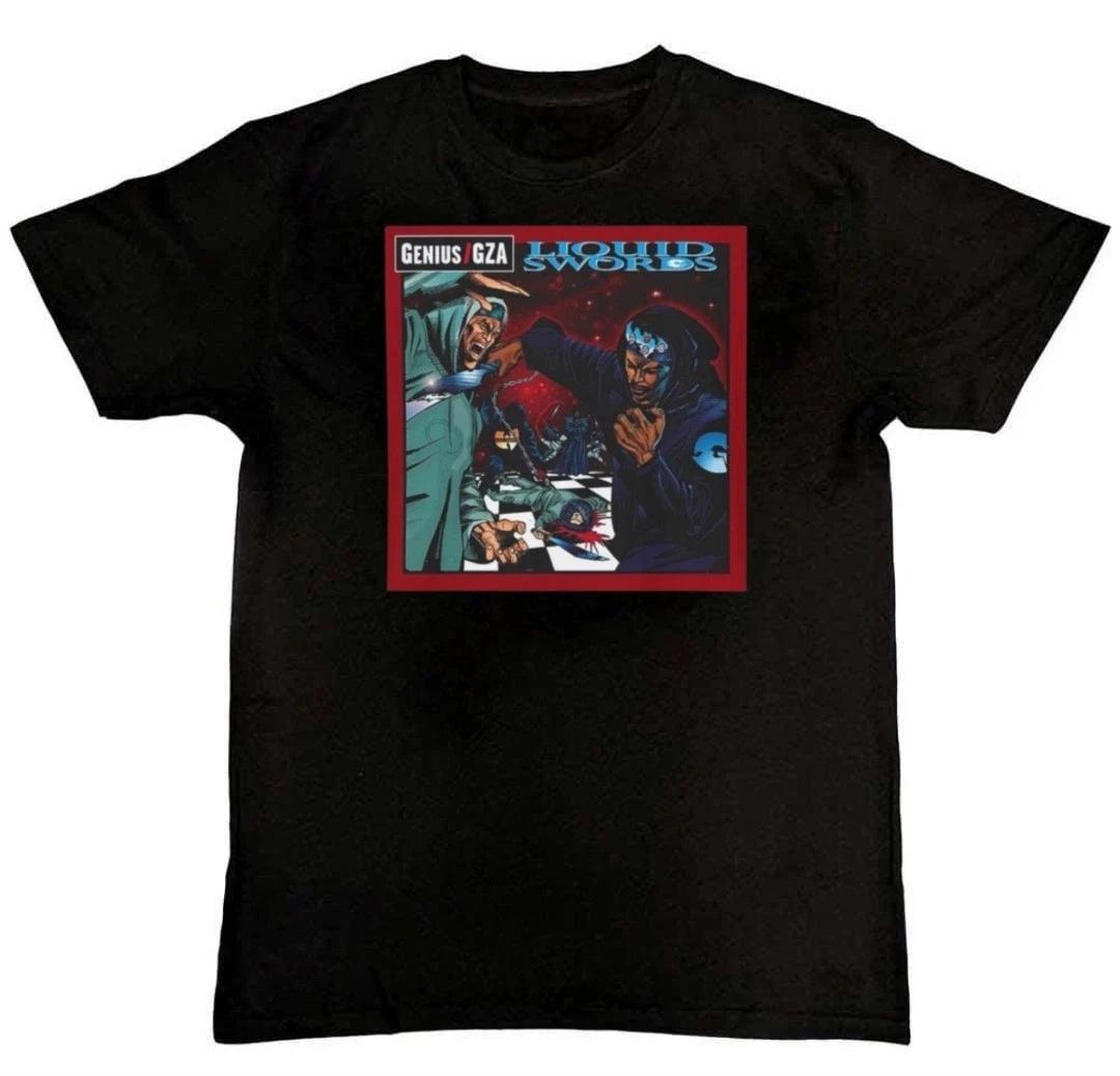 GZA Liquid Swords Album Cover 90s Hip Hop Unisex Mens T-Shirt S M L XL 2 3 4 XL XXXXL