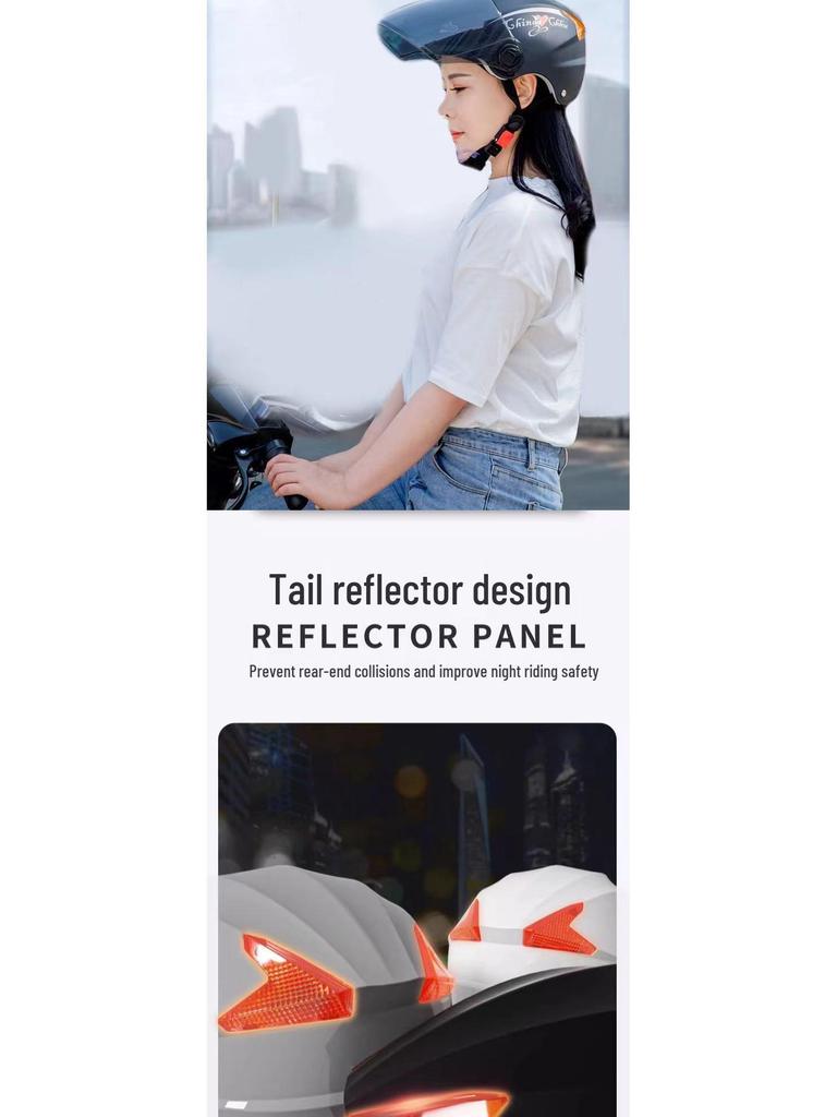 Universal Lightweight Electric Vehicle Helmet: Breathable, Sunscreen, All-Season Protection for Bikes and Motorcycles
