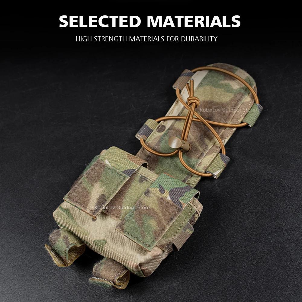 Taktische Helm-Batterietasche Elastische Kordelverstellung MK2 Helm-Batterie-Gegengewichtstasche FAST Airsoft-Helm-Zubehör