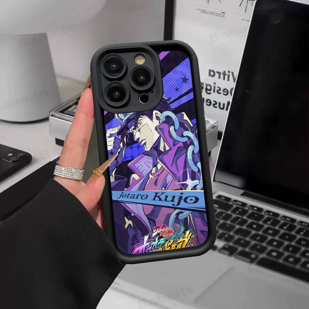 

Anime Jojo Bizarre Adventure Silicone Soft Phone Case For IPhone 17 16 14 13 12 11 15 Pro Max Plus Air Cover iPhone 15 plus