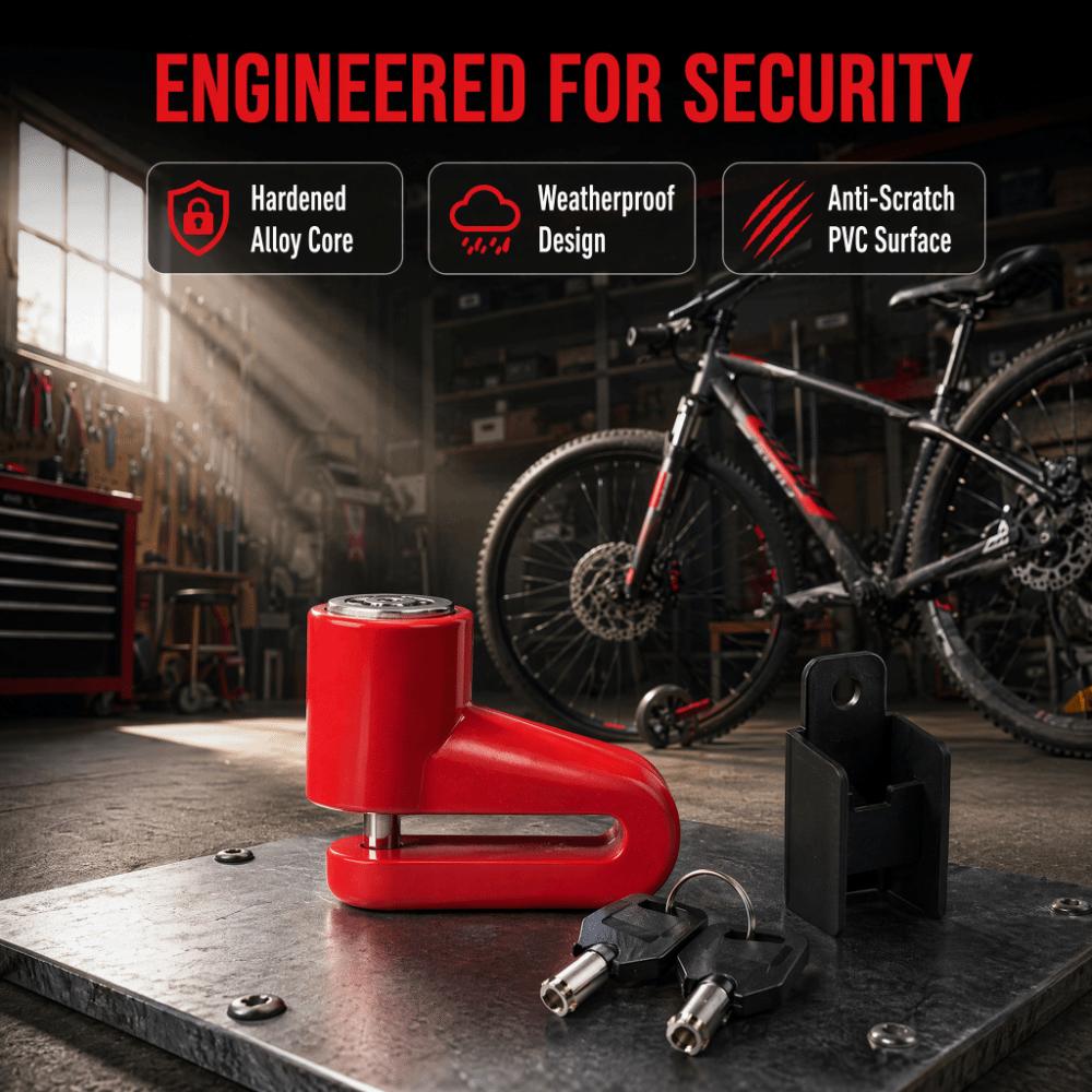 Mini Size Bicycle Disc Brake Lock Steel Wire Anti Theft Lock Portable Bike Lock  Bicycle