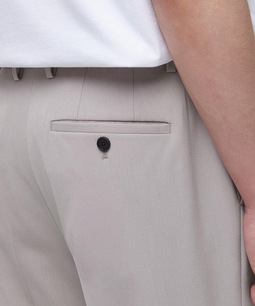 Musinsa Standard Lightweight Semi-Wide Hidden Elastic Waist Slacks [Light Beige]