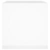 Vidaxl Planter, White With Gloss, 40X40X40 Cm, Wood-Based Material