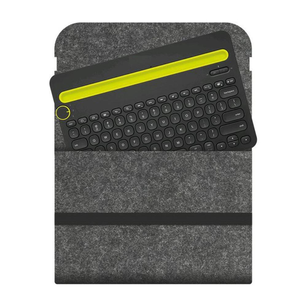 

Mechanical keyboard bag 60/87/104/ Keyboard special felt peripheral storage bag, protective case, scratch-resistant portable bag 60 keyboard темно серый