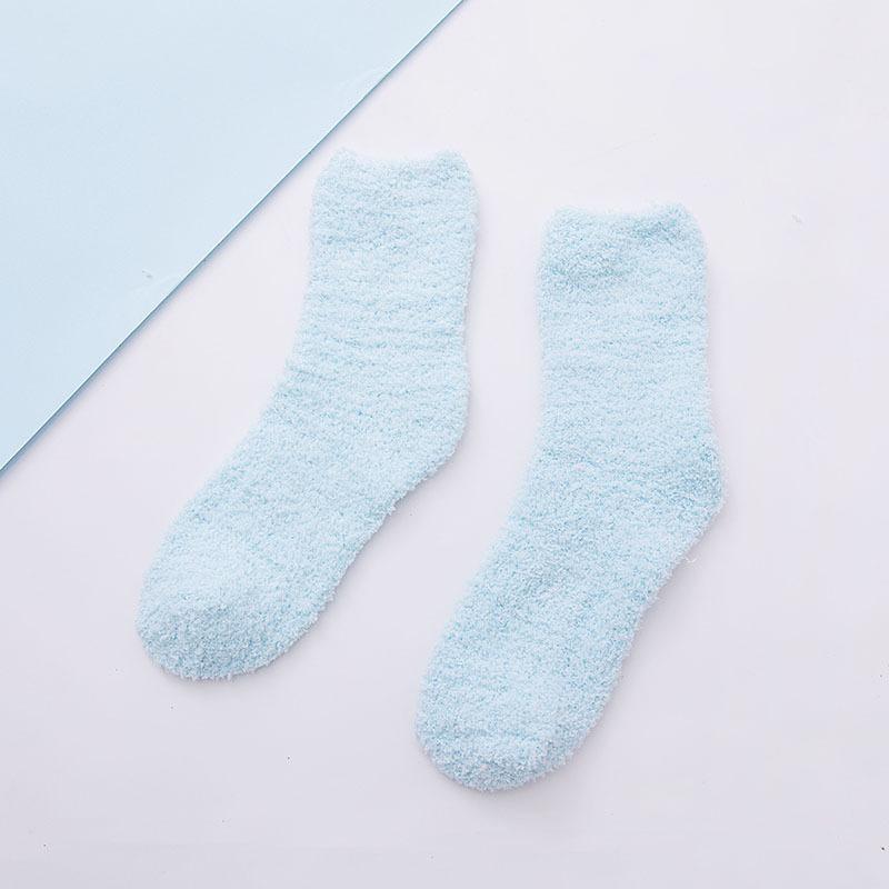 Heart Flanged Flat Women's Socks Rolled Edge Crew Cute Lovely Women's Sleeping Socks Fluffy Bed Sock for Women