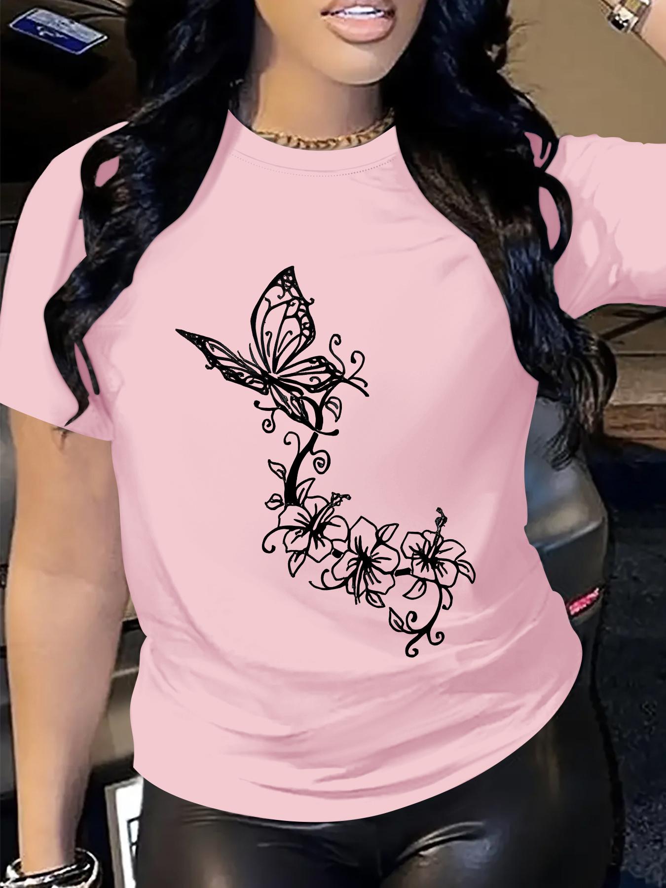 

Unisexga de longitud Regular transpirable cómoda primavera y verano camiseta informal con cuello redondo para mujer con tela de S