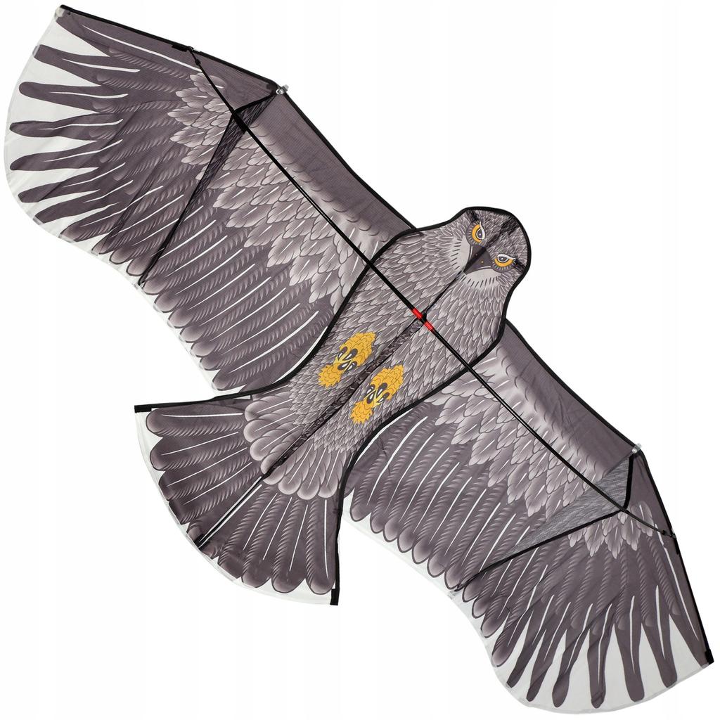 KADAX Drachen für Kinder Groß 180x80cm Adler Vogel Leine