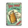 CHEERS Beer Funny Beer Vintage Sign Wall Decor for Bar Pub Club Man Cave Room Decor