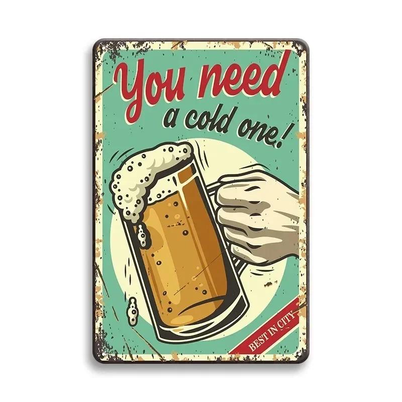 CHEERS Beer Funny Beer Vintage Sign Wall Decor for Bar Pub Club Man Cave Room Decor