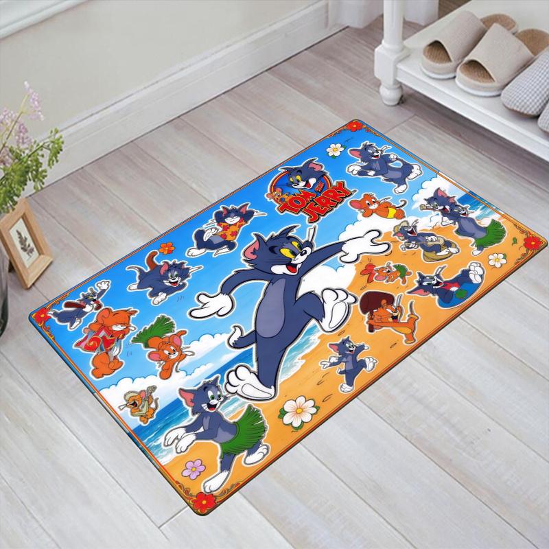 Cartoon Tom&Jerry Carpet Rug for Living Room Bedroom Home Sofa Decoration,Kids play Non-slip Floor Mat