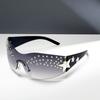 Star Wrap Around Decorative Large Frame Fashion Sunglasses Ladies Y2K Style Cool Summer Party Glasses Men