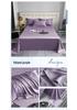Popular 100% Cotton Sateen Bed Sheet Set - Solid Color, Long Staple Cotton, Single/Double Sizes, Three-Piece Collection