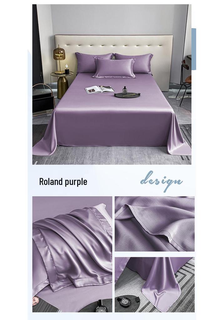 Popular 100% Cotton Sateen Bed Sheet Set - Solid Color, Long Staple Cotton, Single/Double Sizes, Three-Piece Collection