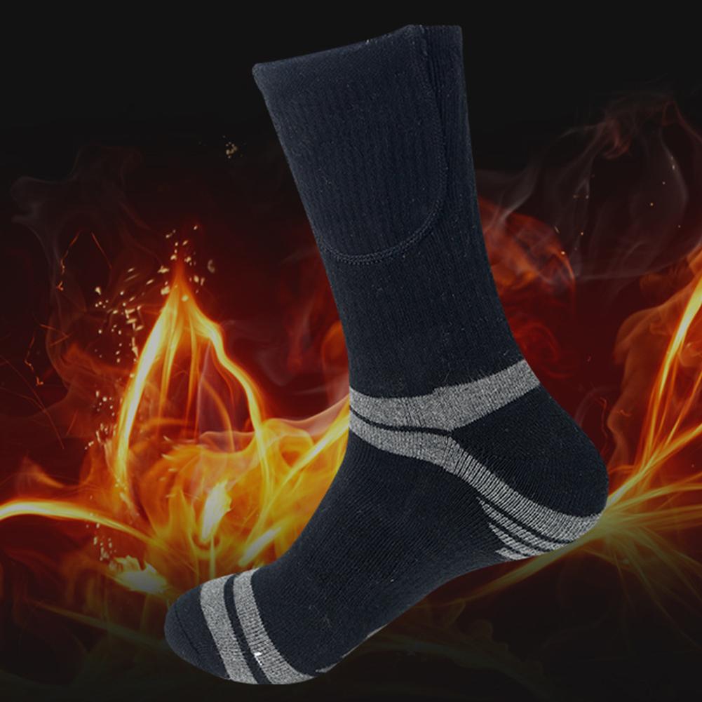 Unisex Thermal Insulated Socks Washable Electric Thermal Socks Elastic Thickened for Outdoor Sports Skiing