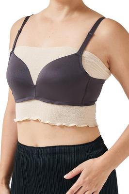 Missy List Seiden-Bralette Schlauch-BH-Abdeckung für den Sommer Damen Unterwäsche, Schweißabsorbierend, Oberteil,