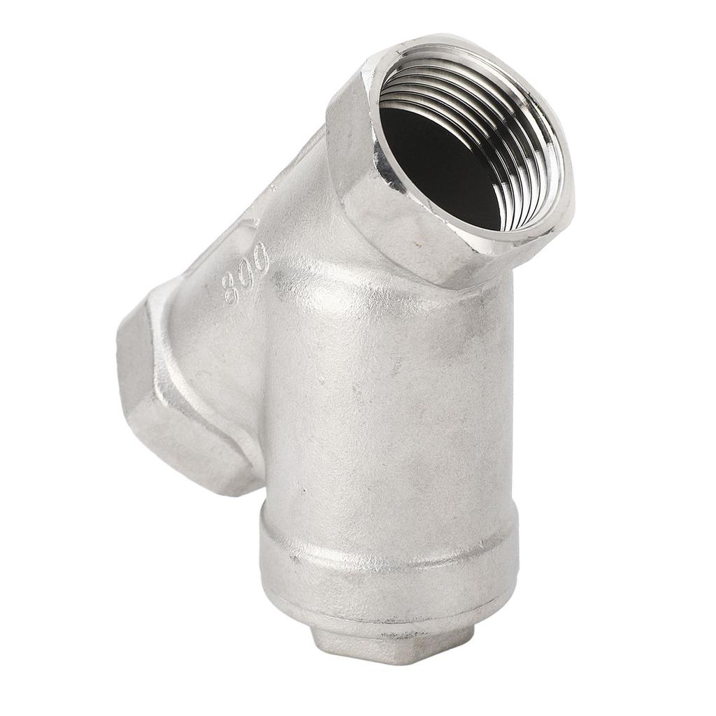 Y Type Strainer 1 Inch DN25 Female Thread 304 Stainless Steel Y Shaped Strainer for Water Oil Gas