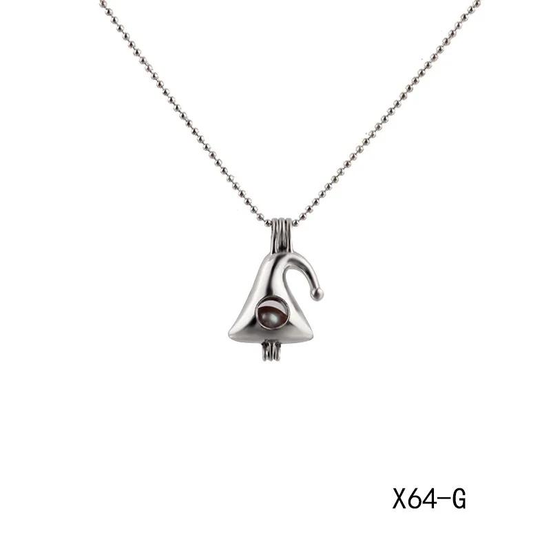 Super Christmas Gift Santa Claus Snowflake Pearl Cages Pendants for DIY Handmade Wish Love Pearl Pendant Necklace Jewelry