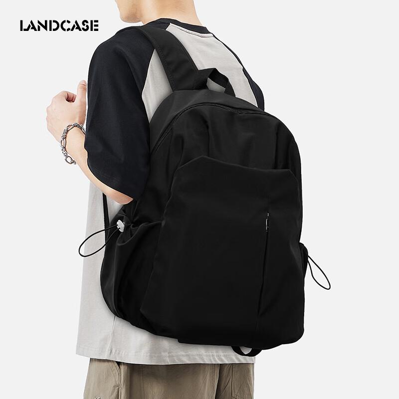 Landcase Backpack for Men, Casual Shoulder Bag for Middle School Students, Large Capacity Laptop Backpack