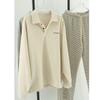 Retro Loose-Fit Long Sleeve Polo Sweatshirt - Versatile Casual Style for Students and Influencers