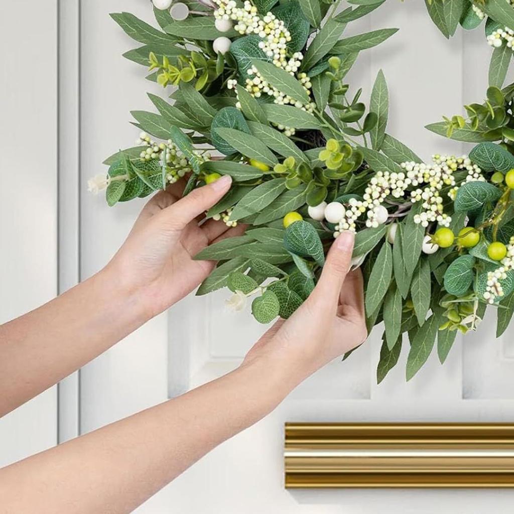 Wreath Simulation Leaf Wreath  Hot Wreath Spring And Summer Door Hanging Decorative Ring