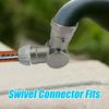 Garden Hose Swivel 180 And 360 Degree Metal Swivel Connector Adjustable Faucet Fittings For Garden Irrigation Driveway Washing