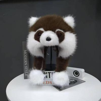 Women's and Children's Panda Plush Earflap Hat - Thickened Autumn/Winter Lei Feng Style, Warm and Cute.