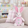 Cartoon LED Easter Bunny Ornament Plush Stuffed Lop Rabbit Glowing Rabbit Doll Handmade Soft Luminous Rabbit Home Decorations