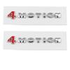 1X 4 MOTION 4motion Red & Chrome Car Rear Emblem Decal For PASSAT Touareg GOLF Polo Tiguan Jetta Car Boot Trunk Badge Sticker