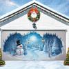 Christmas Background Cloth 480x210cm Large Holiday Party Backdrop for Wall Decor Easy Install Photo Booth Prop