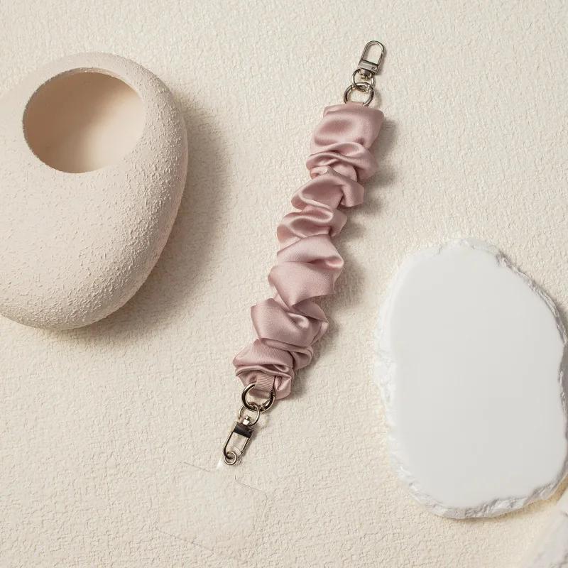 Braccialetto con Laccetto da Polso per Telefono Monocolore per Donna Ragazza Creativo Elastico Forma Scrunchy Cordino per Telefono Cellulare Accessori