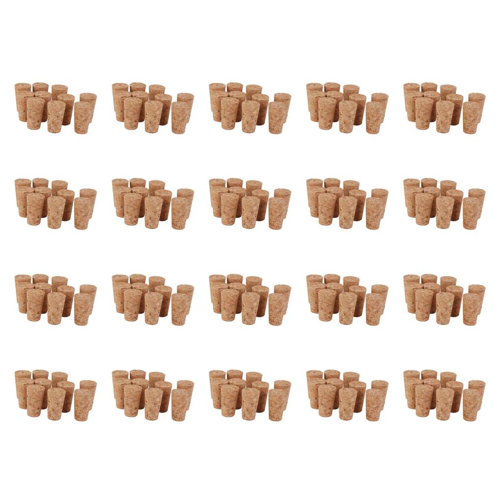 A84X-200Pcs Tapered Corks Stoppers DIY Craft Art Model Building 22X17x35mm