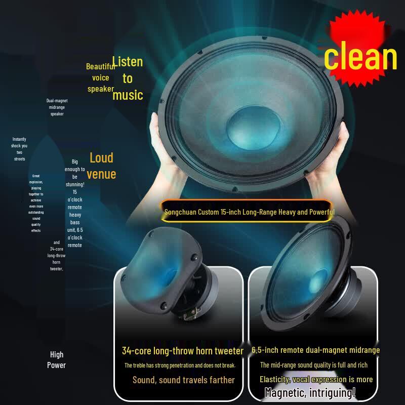 Songchuan SG3 Portable KTV Trolley Speaker with Wireless Microphones (CN Version)