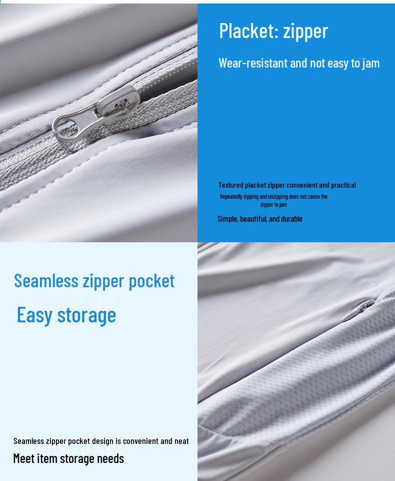 UPF50+ Ultradünne Eisseide Sonnenschutzjacke für Damen & Herren - Schlankmachend, Atmungsaktiv, UV-Schutz