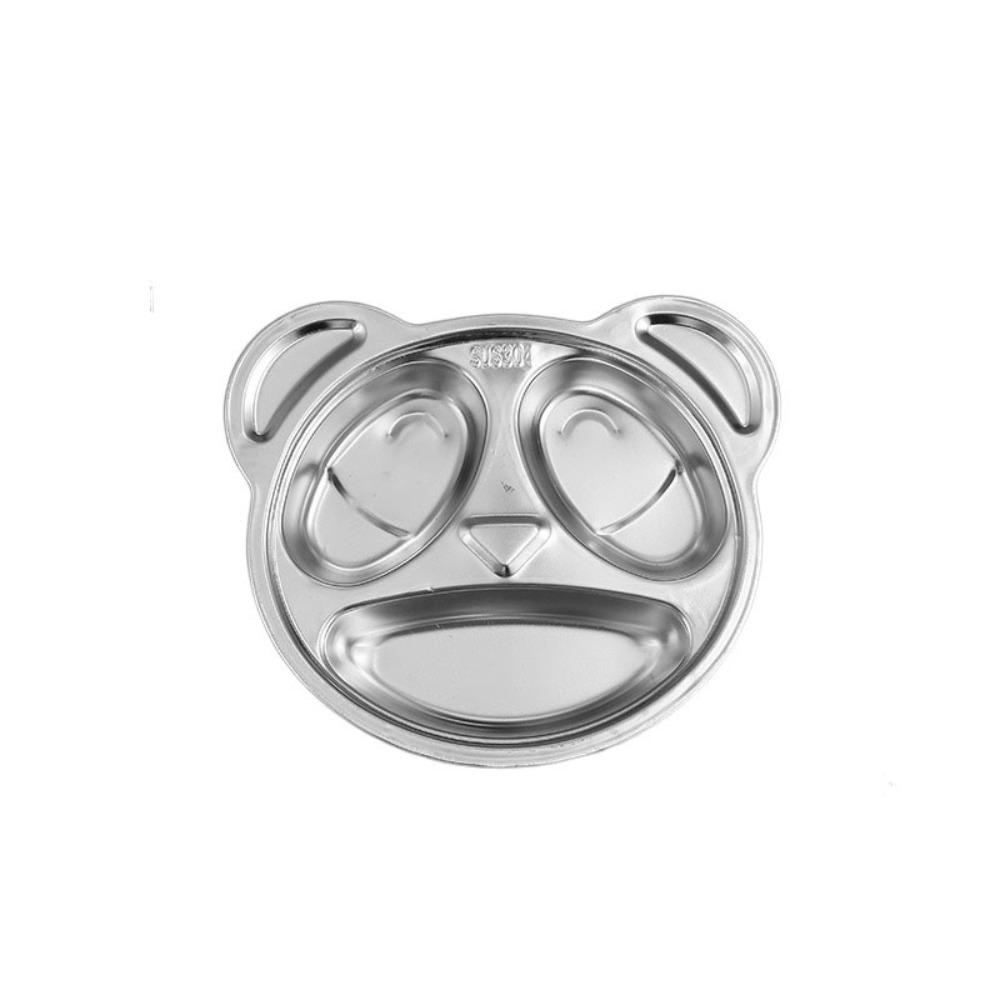 Cartoon Pattern Children's Dinner Plate Divided Snack Tray Tableware Food Feeding Dishes  Gift