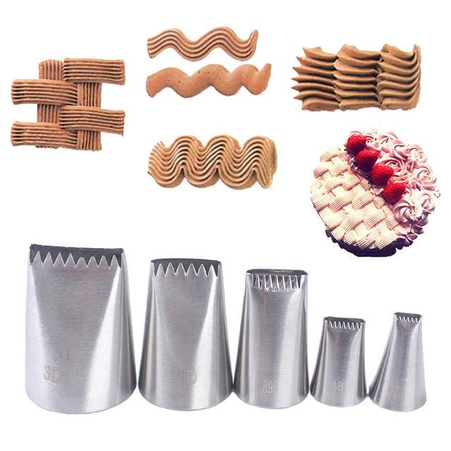 Kit Sac à Poche E Ugelli Per Torte - 2 Siringhe E 16 Punte Grandi Per Decorazione Dessert, Riutilizzabile