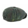 Casquette Octogonale Casquette Vintage Britannique pour Homme Casquette de Gavroche Imprimée Casquette de Peintre