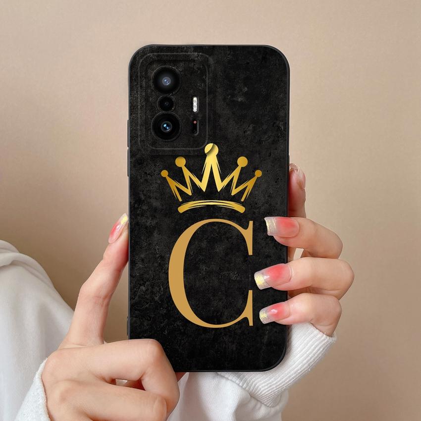 Casing For Xiaomi Mi 11T 11X 11 10T Pro Lite 6X Fashion Art Letter Phone Case Camera Protection Matte Silicone Anti Slip Shell For Xiaomi Bumper Cover