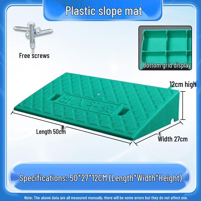 Home Car Step Threshold Mat - Plastic Curb Ramp