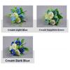 Realistic Silk Petals Artificial Flowers Plastic-wrapped Wire Stems