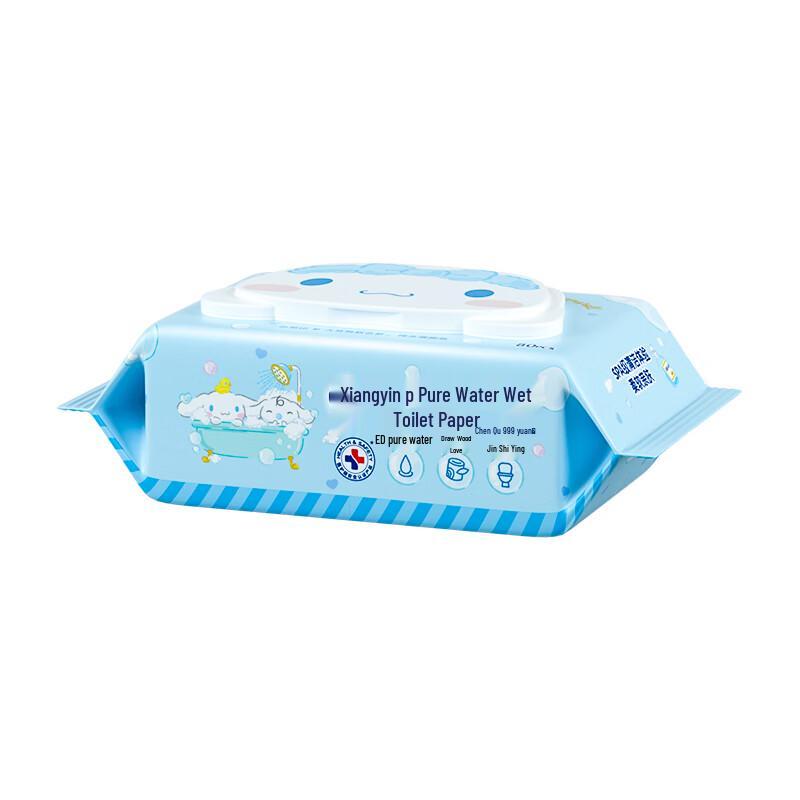 Heart To Heart Cinnamoroll Wet Toilet Wipes, 80 Count