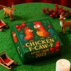 Yousheng Chicken F-Caw-F Advent Calendar 24-Day Christmas Countdown Box Funny Chicken Ornaments Farm Animal Gifts for Chicken Lovers Family