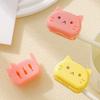 4Pcs Cat Shape Travel Toothbrush Head Covers Toothbrush Protector Cap Case Protective Portable Plastic Clip For Household Travel