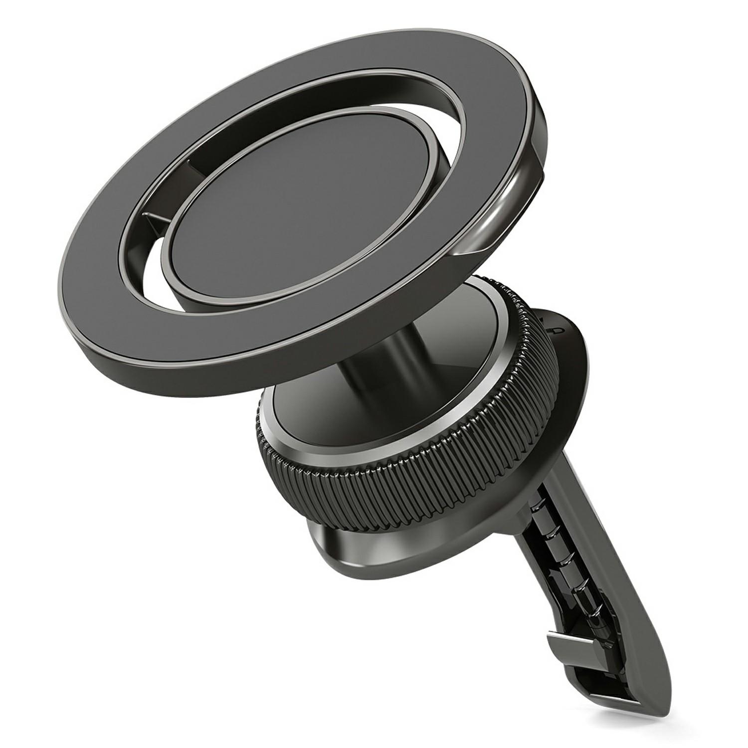 

KM-H732 Тримач для телефону в автомобільний повітропровід, з магнітним кріпленням, що обертається на 360°, складаний кронштейн