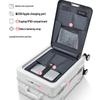 PC Durable Aluminum Frame Spinner Suitcase