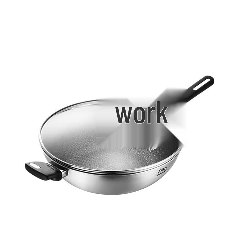 ASD 316L Stainless Steel 32cm Non-stick Wok
