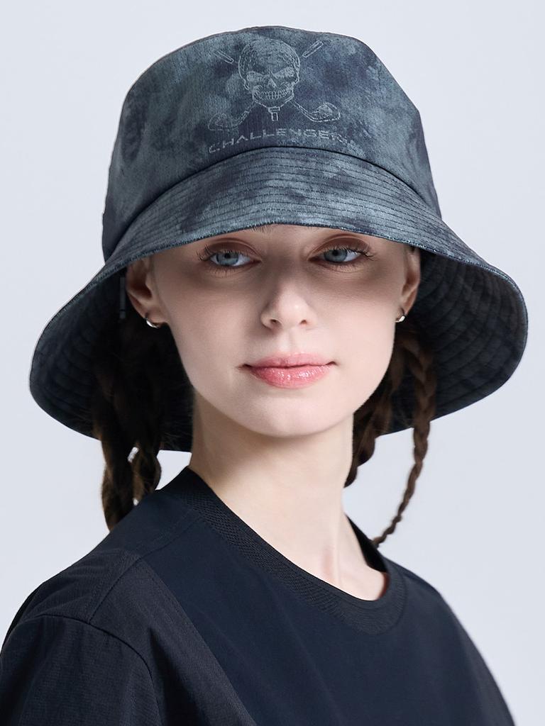 CHALLENGER Uni Airpass String Bucket Hat Charcoal