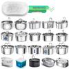 PETLIBRO Stainless Steel Cat Water Fountain Filter - Activated Carbon & Cotton Oval Cartridge