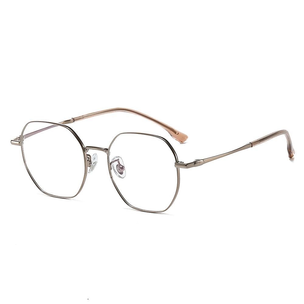 The Same Glasses Ultra-Light Pure Titanium Glasses Frame Plain Retro Glasses Frame 92038