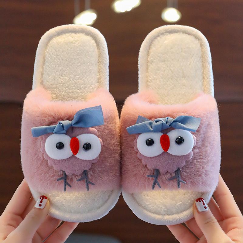 Winter Soft-Soled Cotton Slippers for Toddlers and Girls – Warm Plush Comfort